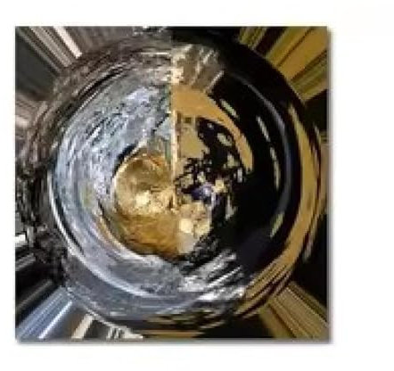 LMYCHENG Abstraktes Tornado-Wandkunstbild, Leinwandposter, Vortex Gold, Luxusdrucke, Kunstwerke, Gemälde für modernes Wohnzimmerdekor, 55 x 55 cm, rahmenlos