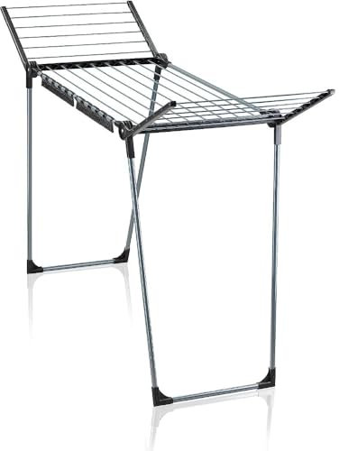 RILOOP Wäscheständer Pegasus 150 Wäschetrockner 15m Leine schwarz schmal 55cm
