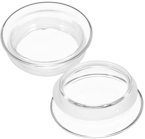 MUELODSIC 2stücke Ersatzdeckel für Glaskaraffe aus Verschleißfestem Silikon und Glas Auslaufsicherer Wasserkrug-deckel mit Einfacher Handhabung Geeignet für Küchen Gastronomiegebrauch