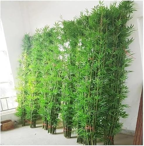 BANTASE Árbol De Bambú Artificial, Plantas Grandes Plástico For Decoración Interiores Y Exteriores, Bricolaje, Seda con Hojas For Cerca Jardín Privacidad(10 Pack,1m/3.3ft Tall)