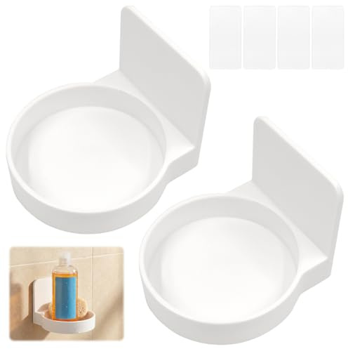 INHEMING 2Pcs Soap Dispenser Holder, Wall-Mounted Pump Bottle Stand, for Kitchen, Bathroom 8.5 * 9 * 7 * 2cm