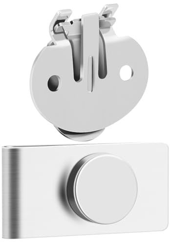 Magnetische Krawattenklammer Silber, Edelstahl, für Herren