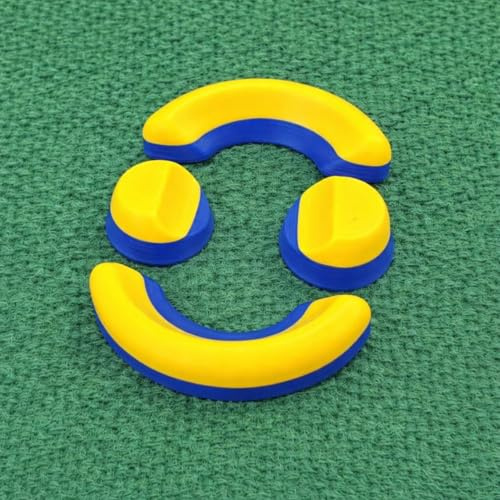 Precision Forge 3D Lawn Bowls Wedges Set of 4 – Anti-Slip Bowls Chocks – Multi-Colour Options – Durable Grip for Indoor & Outdoor Use