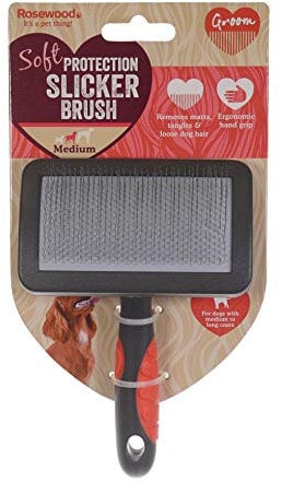 Rosewood Soft Protection Slicker Brush Dogs, Medium