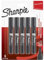 Sharpie W10 Permanent Markers | Chisel Tip | Black | 5 Count
