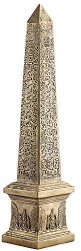 Design Toscano Goldener Obelisk des alten Ägyptens, Statue