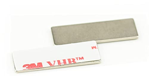 MAGNETHANDEL I 10 Stück Selbstklebende Neodym Magnete Rechteck 30x10x1 mm I Sehr starke Klebemagnete mit 3M Klebeband Polsterschaum VHB I Magnete mit Klebefolie selbstklebend extra hohe Haftkraft