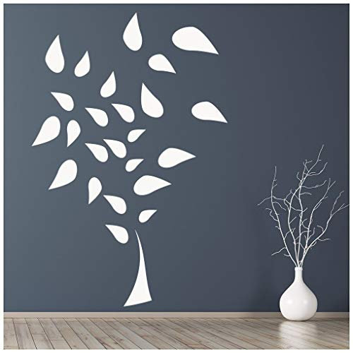 azutura Falling Leaves Embellishment Flowers And Trees Wall Stickers Home Art Decals available in 5 Sizes and 25 Colours Fuchsia Pink