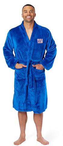 Northwest NFL New York Giants Unisex-Erwachsene Bademantel mit seidiger Haptik, Größe L/XL, Teamfarben