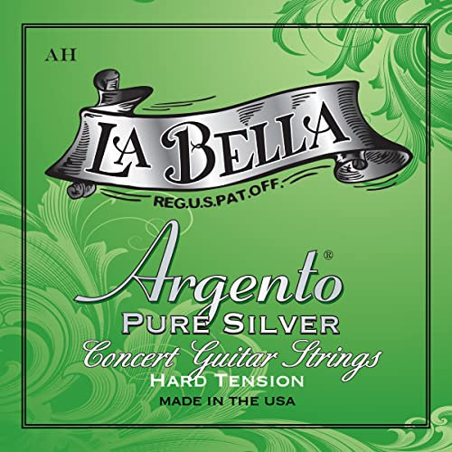 La Bella AH Argento Pure Silver - Hard Tension Konzertgitarrensaite 30-42