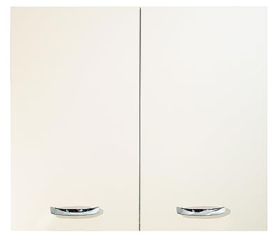 Mabel srl Pensile da 80 cm 2 Ante + ripiano Colore Bianco o Olmo, compra dal Produttore! (Bianco)