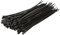 LogiLink KAB0002B - Kabelbinder, PA66, 100 Stk., schwarz, B: 2,5 mm, L: 150 mm