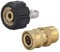 Hochdruckreiniger Anschluss M22 3/8 Zoll Schnellverbinder Hochdruckreiniger Adapter Kit Spritzpistole Anschluss Set M22 Quick Connect Sprühpistole Verbinder Männliche Weibliche Schnellkupplung 1 Paar