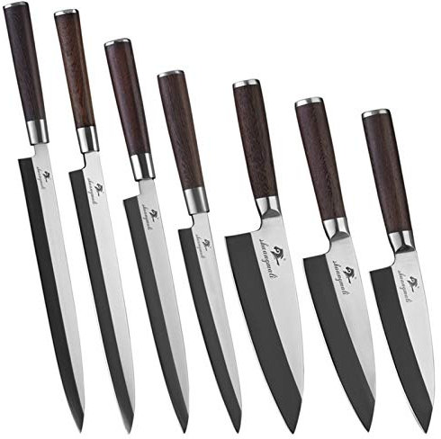 Couteau de sushi Sashimi Couteau 1.4116 Couteaux de cuisine en acier Couteaux de la chasse au poisson de saumon Tranking couteau (Color : 13 inch)