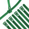 XINGO 100 Pièces Collier de Serrage Vert Plastique Réutilisables, 450mm x 7.6mm, Attache Câble Colorées, Serre Câbles Nylon, Colliers Serre-Cable Résistant aux UV