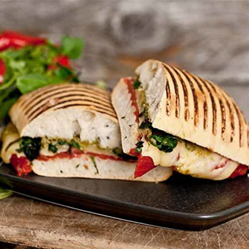 Bar Marked Ciabatta pack of 6 (6x120g) Resturant Quality Ciabatta. for Toasting, Great Addition to Sandwich Press,Food Grill, hob,Oven or BBQ Vegetarian suitable