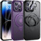 UniqueMe Case for iPhone 14 Pro - Scratchproof Dropproof Magnetic Case [5-in-1-Set] 1 Case + 2 Screen Protector + 2 Camera Lens Protector Military Grade Shockproof Cover - Black