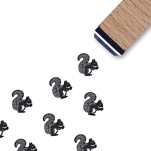 Gummistempel mit Eichhörnchen-Motiv, 1,9 cm, kleiner Mini-Stempel für Scrapbooking, Kartenherstellung, Planer
