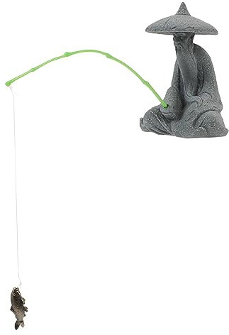 Fischerfigur aus Kunstharz für Zuhause Bonsai- Aquarium-Ornament Dekoration für Aquarium -Statue