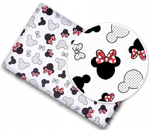 BABYMAM Baby Fitted Cot Bed Sheet Printed 100% Cotton Mattress 140x70cm little Mouse