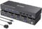 YOUTINGHDAV USB 3.0 KVM Switch 4 PC 2 Monitore Displayport, Dual Monitor KVM Switch 4 Ports, KVM Switches 2 Monitore Displayport 4K@144Hz für 4 PC und Maus Tastatur, mit Wired Remote