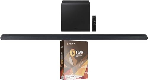 Samsung HW-S800D 3.1.2 Ch Soundbar and Subwoofer with Wireless Dolby Atmos and 6 Year Amber Protection Plan (2024)