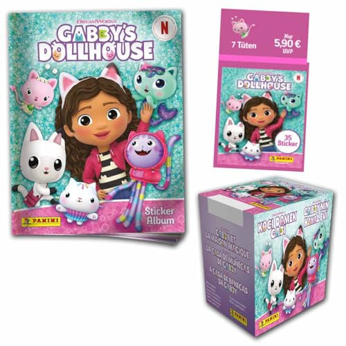 Panini Gabby´s Dollhouse Sticker Kollektion zur Serie (Sammel-Bundle)