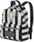 Bitelchús/Beetlejuice Stripes-Mochila Heady, Blanco, 24,5 x 29 cm, Capacidad 8 L
