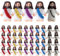 ISOYTERO Little Jesus 50 Pack 1.4x1.2 '' PVC Little Jesus Figuren für die Krippenszene Weihnachten und religiöse Feste detailliert detailliert