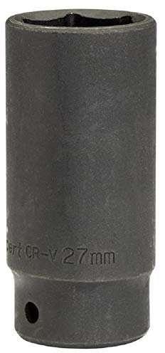 Draper Expert HI-TORQ® 1/2 27mm Deep Impact Socket | 6 Point Hex Socket | Chrome Vanadium Steel Wrench Accessory | 12748