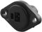 BestPlug Stereo Audio Lautsprecher Boxen Einbau-Buchse Terminal weiblich 2pol, Schwarz