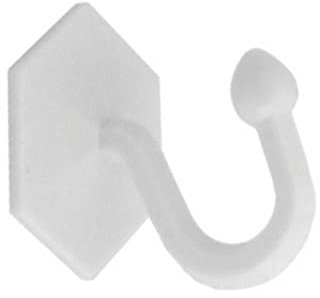 Merriway bh03774 cortina abrazaderas autoadhesivas color blanco 35 x 40 mm – (2 piezas)