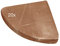 Biscottini Set 20 Piedini sottovasi per piante da esterno 10x2,5x10 cm - Sottovasi da esterno grandi Triangolari - Sottovaso per piante da esterno - Sottovaso terracotta Made in Italy