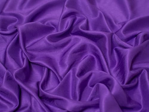 Minerva Crafts Retro in Raso di Poliestere Dupion Tessuto Vestito Viola – al Metro