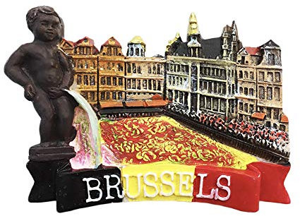 Brüssel Belgien 3D Buchstaben Kühlschrankmagnet Touristische Souvenirs Harz Magnetische Aufkleber Kühlschrankmagnet Home & Kitchen Dekoration aus China