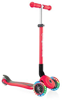 Trottinette 3 roues enfant - PRIMO FOLDABLE LIGHTS - rouge