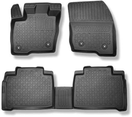 Mossa - TPE Fußmatten Auto kompatibel mit Ford Galaxy III MPV (09.2015-2023) - schwarz Automatten Autoteppiche - G