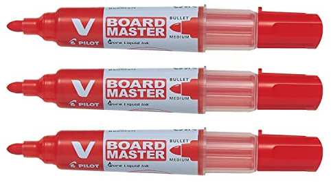 Pilot board marker V Boardmaster Begreen set of 3 redaa