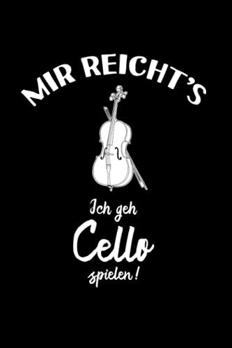 Cello: Ich geh Cello spielen: Notizbuch / Notizheft für Noten Ständer Saiten A5 (6x9in) liniert mit Linien