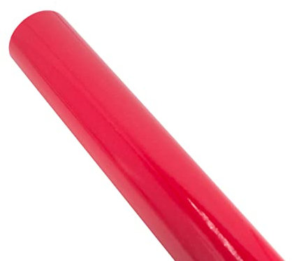 STAR Rouleau de papier cadeau - 70 cm x 2 m - Couleur unie brillante - Effet vernis - Papier d'emballage - Rouge