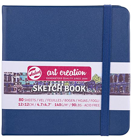 Talens Japan Art Creation Skizzenbuch, 80 Blatt, 12 cm x, Marineblau, T9314-234M