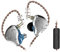 Auriculares con Cable | Controlador híbrido dinámico HiFi de Metal de 2 Pines Cable Desmontable, Auriculares con cancelación de Ruido, Auriculares intrauditivos para Juego con Placa Frontal de