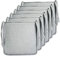 Meishida Cojín Silla Elegante y Cómodo, Cojín Asiento Transpirable de con Funda Imitación Lino para Comedor, Pack de 6 Unidades, 40 x 40 x 2 cm (Gris)