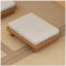 PetterShop Multifunktionaler japanischer Bodenstuhl, Vintage Tee Stuhl Für Sitzen auf dem Boden Akzent Möbel Home Schlafzimmer Stuhl (Color : Beige, S : 45x35x10cm)