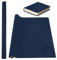 OLYCRAFT 100x43 cm Buchbindetuch Mittelblau Buchumschlag Kunstlederoberfläche Mit Papierrücken Buchtuch DIY Buchtuch Schutzhülle Für Buchbindung Scrapbooking Album DIY Basteln