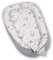PaLulli Kuschelnest 2-seitig Babynest Babynestchen Baby Nest Nestchen Reisebett Wickelauflage Kuschelbett, Kokon Kokon für Babybett - Babys und Säuglinge, 100% Baumwolle Oeko TEX (Grau Eule)