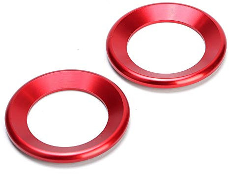 Lautsprecher-Kreisverkleidung, Audio-Lautsprecher-Zierring für 10th, Rot, Hochwertige Aluminiumlegierung