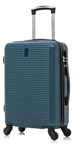 CELIMS - Valise Cabine Voyage Approuvée par 100+ Compagnies Aériennes | Légère et Rigide | Valise Cabine 55x35x25 | Valise Enfant | Bagages Cabine | ABS à 4 roulettes | Vert
