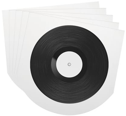 sourcing map 100 Pcs Vinyl Outer Sleeves, Clear Vinyl Record Sleeves 7 x 7 Vinyl Record Protector Covers for 7 Single LP Storage Collections