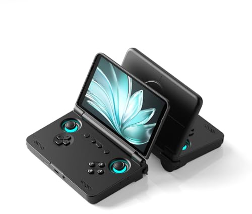 RCARTOYRTR Pocket Flip 2 SD865 5.5-Inch Retro Handheld Android Game Console, Gifts and Toys for Adults (128G/Black)